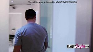 husband feels deep connection eating wife's pussy before party