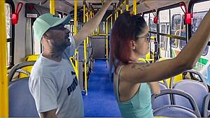 Young Japanese Student Groped and Fucked on Public Bus