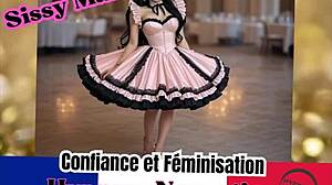 in sissy france, the hypnosis turns him into a confident sissy maid through immersive feminization