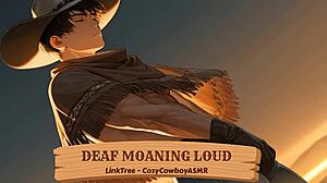 Deaf woman moans loudly during intense orgasm in erotic scene