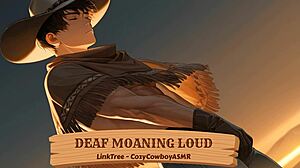 Deaf woman moans loudly during intense orgasm in erotic scene