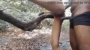 Ever seen a Latina get her pussy filled with cum in the woods?