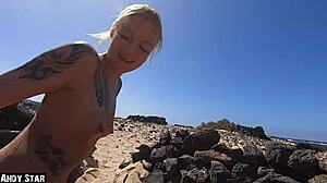 i fucked a skinny german blonde in doggystyle on fuerteventura