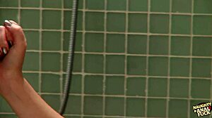 blonde cheats with anal shower threesome after argument