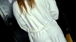 Cleo Cadillac Waits Oiled And Wet For Husband's Big Cock