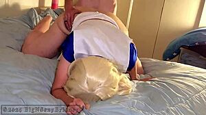 Big Britney in Cheerleader Outfit Sucks and Takes It Deep in HD Full Video