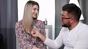 sam frost helps skinny teen reach strong squirting orgasm