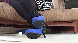 Latina Milf Doctor in Stunning Suede Shoes Teases Patient with Sexy Feet. Unbelievable Fetish!