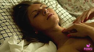 skinny roxana explores her ass with fingers