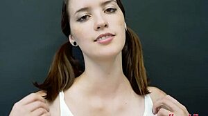 petite starshine deepthroats cock after masturbating