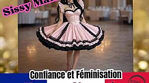 in sissy france, the hypnosis turns him into a confident sissy maid through immersive feminization