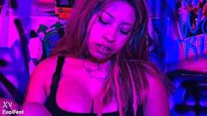 Paola Sucks Her Own Toes With Deepthroat Gagging