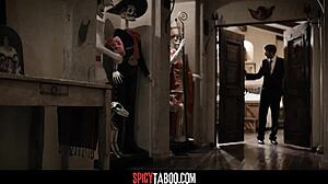 hot family foursome with teen 18+ and in-laws getting dirty