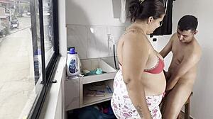 Risky sex with my Colombian neighbor ends happily