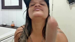 Latina Shows Hairy Pussy To Marcos In Reality