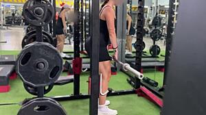 Fresh meat at my gym, gotta nail that fit bubble butt girl