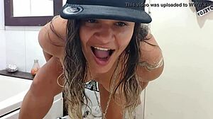 Latina Shows Hairy Pussy To Marcos In Reality