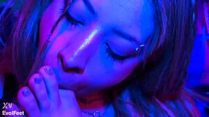 Paola Sucks Her Own Toes With Deepthroat Gagging