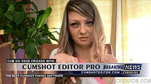 Hot young blonde with blue eyes gives jerk-off instructions.