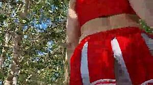Barefoot Forest Walk with Upskirt Seashore Vibes