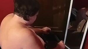 big ass milf rides dildo chair to orgasm