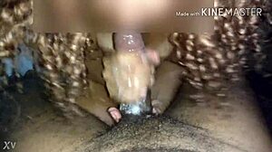 hotwife levando gozada na cara