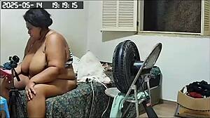 Hidden Camera Films Stepmom Showing Off For Stepson!