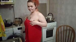 The chubby wife enjoys a liquid lunch and blowjob