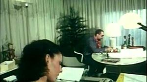 Secretary gets mouth full of cock and ass fucked hard!