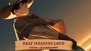 Deaf woman moans loudly during intense orgasm in erotic scene