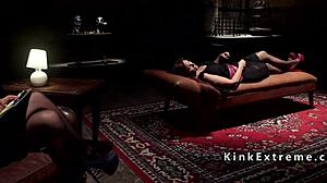 Hot bound slave gets fucked and anal fingered in domination bondage