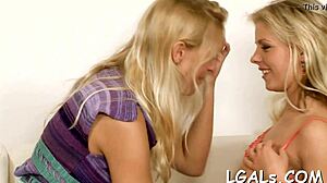 Teen Lesbian Girls Engage In Passionate Sex
