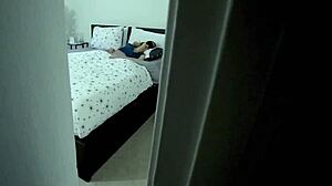 Jade Nile Sucking Hard, Unaware It's Her Stepbrother's Cock in Bedroom Scandal