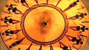 Vintage erotic art with hairy antique elements