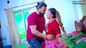 Desi Cute Schoolgirl’s First Intense Fuck with Muscular Boyfriend