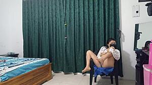 My 50-Year-Old Stepmother Delicious Natural Tits Towel Modeling