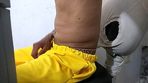 young latina student gets kinky with neighbor in homemade fetish scene