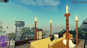 lucky bacon fucks cute girl for roblox teasing