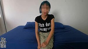 Petite Latina Girlfriend's First Time Pussy Casting