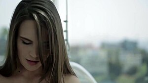 Libidinous brunette teal conrad removes her lingerie