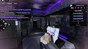 rough doggystyle with a cute shemale on roblox.