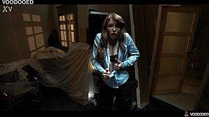 Security girl voodoo dolled, pov guy makes eden ivy cum without touch