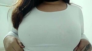 Pretty Girl Caresses Her Small Tits