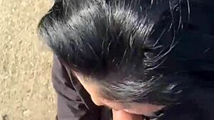 He puts all the cum on her face after he fucks her in her round ass