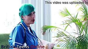 Blue Haired Alternative Nurse Sucks And Fucks Your Cock In Cosplay Appointment