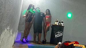 Went to a liberal party, bumped into my ex and his current girl, ended up banging together.