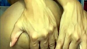 Look at her fucking that tight ass