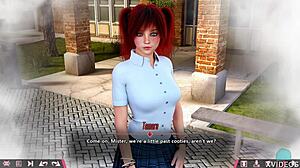 Double Homework 06 Features a Cute Redhead Johanna on a Charming Roleplay Date