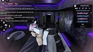 rough doggystyle with a cute shemale on roblox.