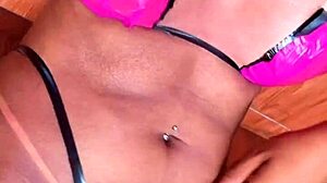 Check out this hot teen in a tiny string bikini, she's so sexy and ready for some fun.